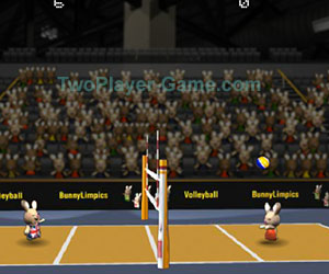 2012 BunnyLimpics Volleyball, 2 player games, Play 2012 BunnyLimpics Volleyball Game at twoplayer-game.com.,Play online free game.