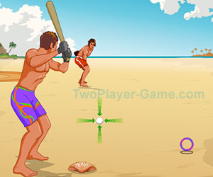 Beach Baseball, Play Beach Baseball Game at twoplayer-game.com.,Play online free game.