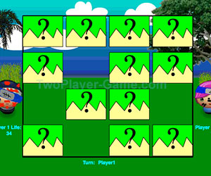 Concentration Battle, 2 player games, Play Concentration Battle Game at twoplayer-game.com.,Play online free game.