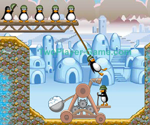Crazy Penguin Catapult, Play Crazy Penguin Catapult Game at twoplayer-game.com.,Play online free game.