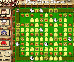 Farmers On Fire, 2 player Farmers game, Play Farmers On Fire Game at twoplayer-game.com.,Play online free game.