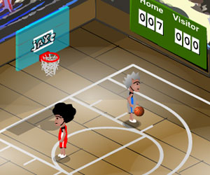Hard Court Basketball, 2 player basketball game, Play Hard Court Basketball Game at twoplayer-game.com.,Play online free game.