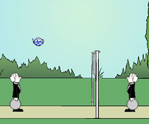 Jeeve's Volleyball, 2 player volleyball game, Play Jeeve's Volleyball Game at twoplayer-game.com.,Play online free game.