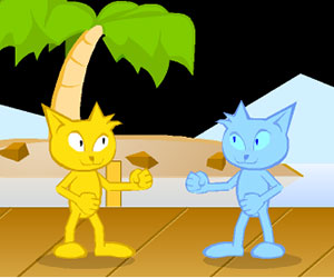 Kucing Fighter, 2 player games, Play Kucing Fighter Game at twoplayer-game.com.,Play online free game.