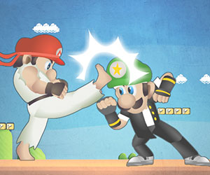 Mario Street Fight, 2 player games, Play Mario Street Fight Game at twoplayer-game.com.,Play online free game.