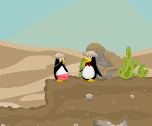 Penguin Couple Adventure, 2 player penguin game, Play Penguin Couple Adventure Game at twoplayer-game.com.,Play online free game.