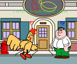 Peter VS Giant Chicken, 2 player games, Play Peter VS Giant Chicken Game at twoplayer-game.com.,Play online free game.