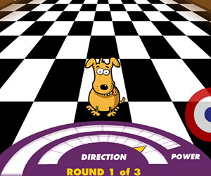 Puppy Curling, 2 player games, Play Puppy Curling Game at twoplayer-game.com.,Play online free game.
