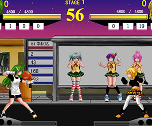 Schoolgirl Street Fighter, 2 player school girl game, Play Schoolgirl Street Fighter Game at twoplayer-game.com.,Play online free game.