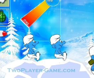 Smurfs Battle, 2 player games, Play Smurfs Battle Game at twoplayer-game.com.,Play online free game.
