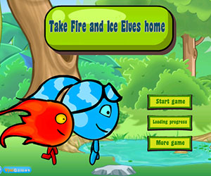 Take Fire and Ice Elves home, 2 player games, Play Take Fire and Ice Elves home Game at twoplayer-game.com.,Play online free game.